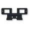 Support 90° feu gabarit avec catadioptre feu gabarit lg 130 mm
